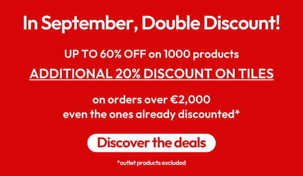 In September, DOUBLE DISCOUNT!