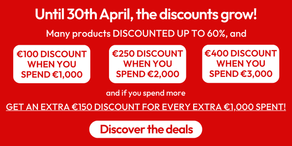 In April, the discounts grow!
