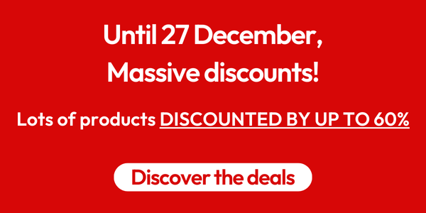 Until 27 December, Massive discounts! Discover the deals